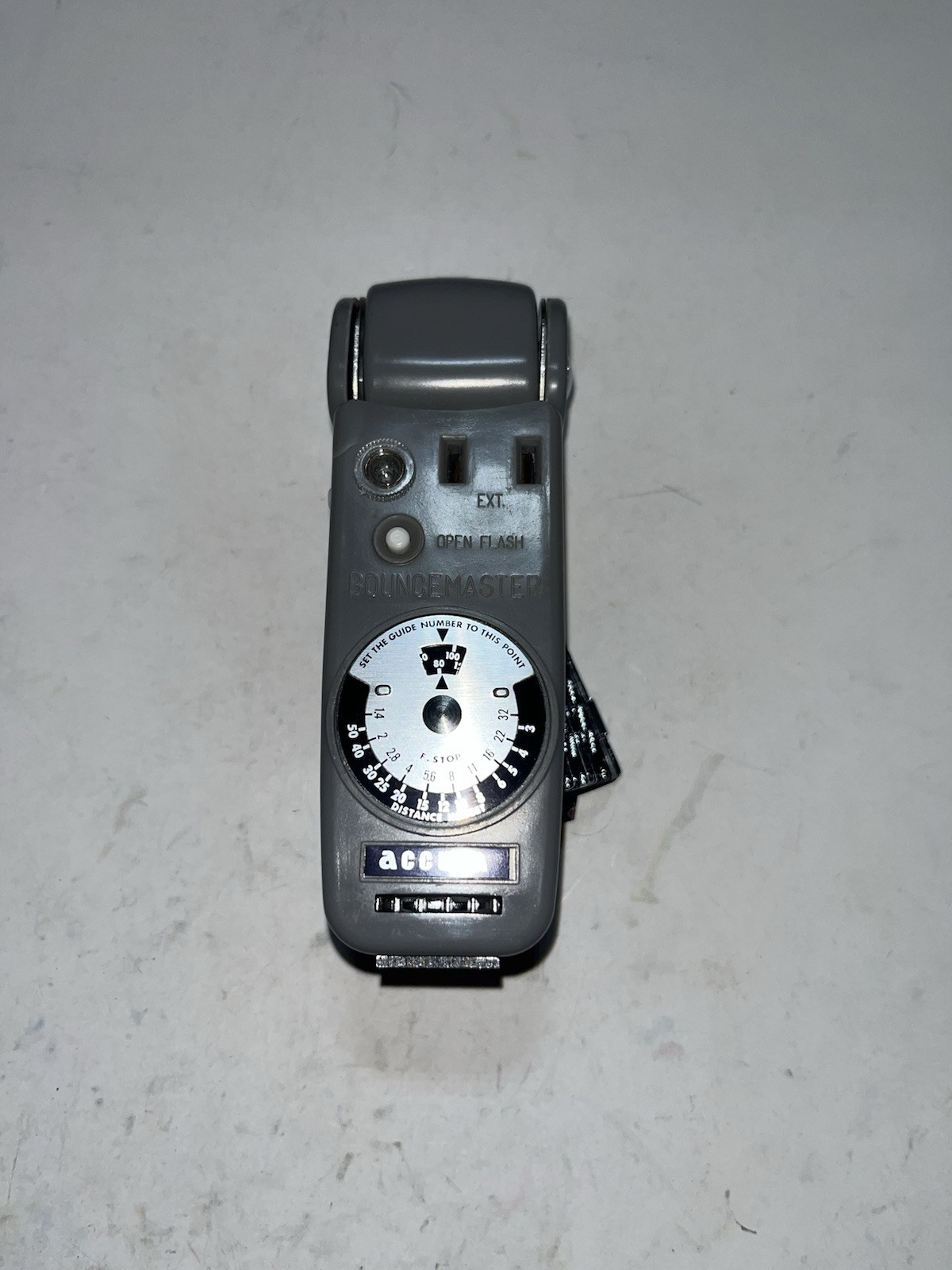 Vintage Accura Bounce Master Pocket Fan Flash Camera Photography Japan
