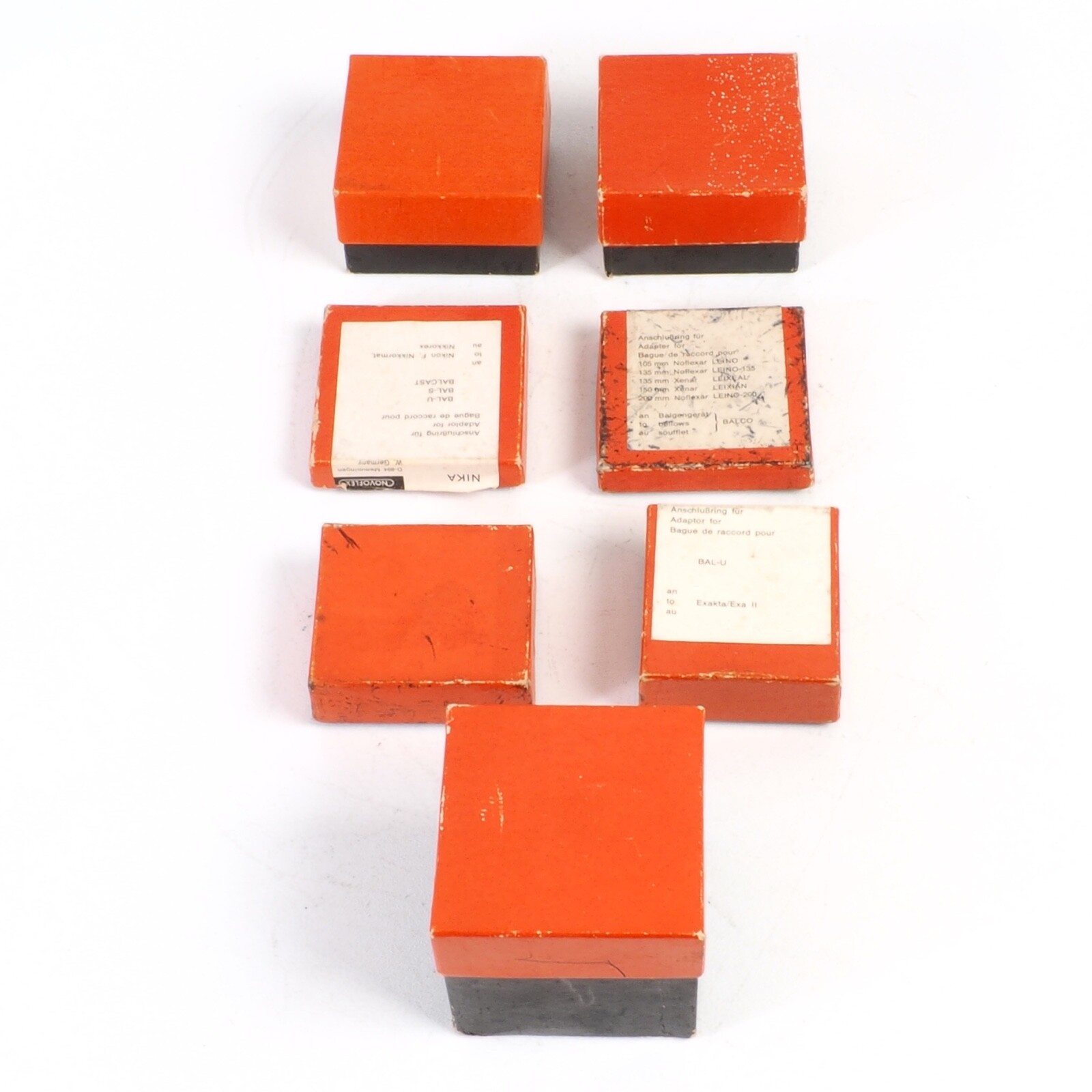 ^ Lot of Novoflex Camera Lens Accessory Boxes [Lot of 7]