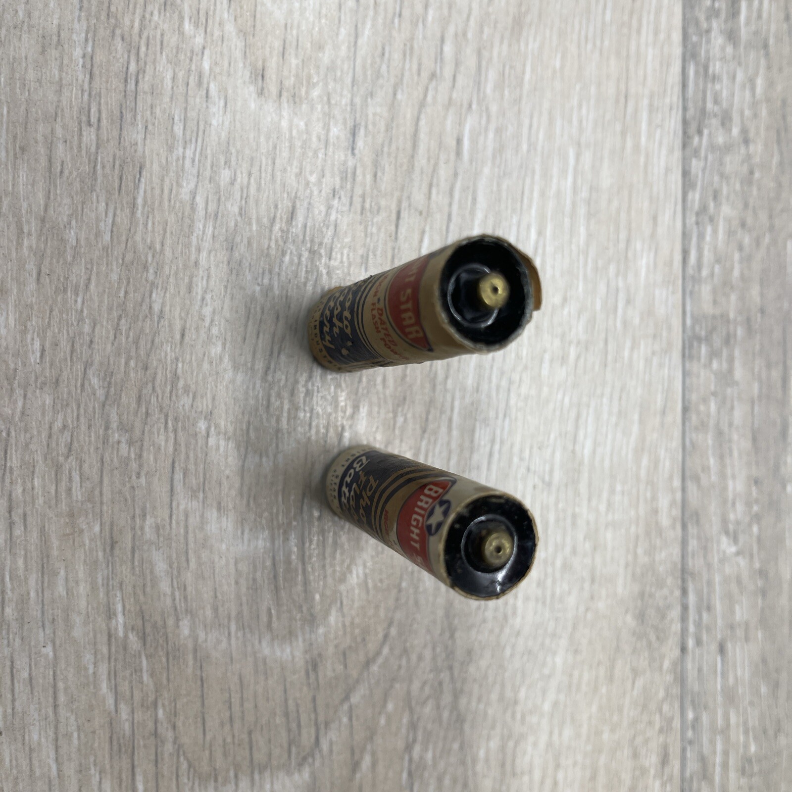 1960 Vintage 1.5v Bright Star Batteries (2)