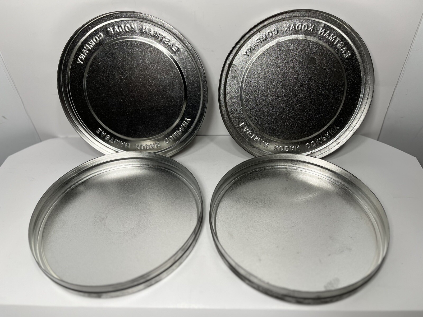 Vintage Eastman Kodak Metal Film Reel 7 ” Metal Canisters Tin FREE SHIP