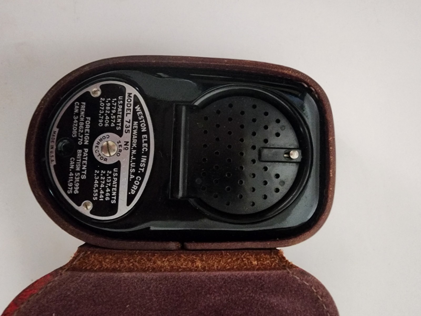 Vintage Weston Master II Exposure Light Meter Case UNTESTED Photography 735