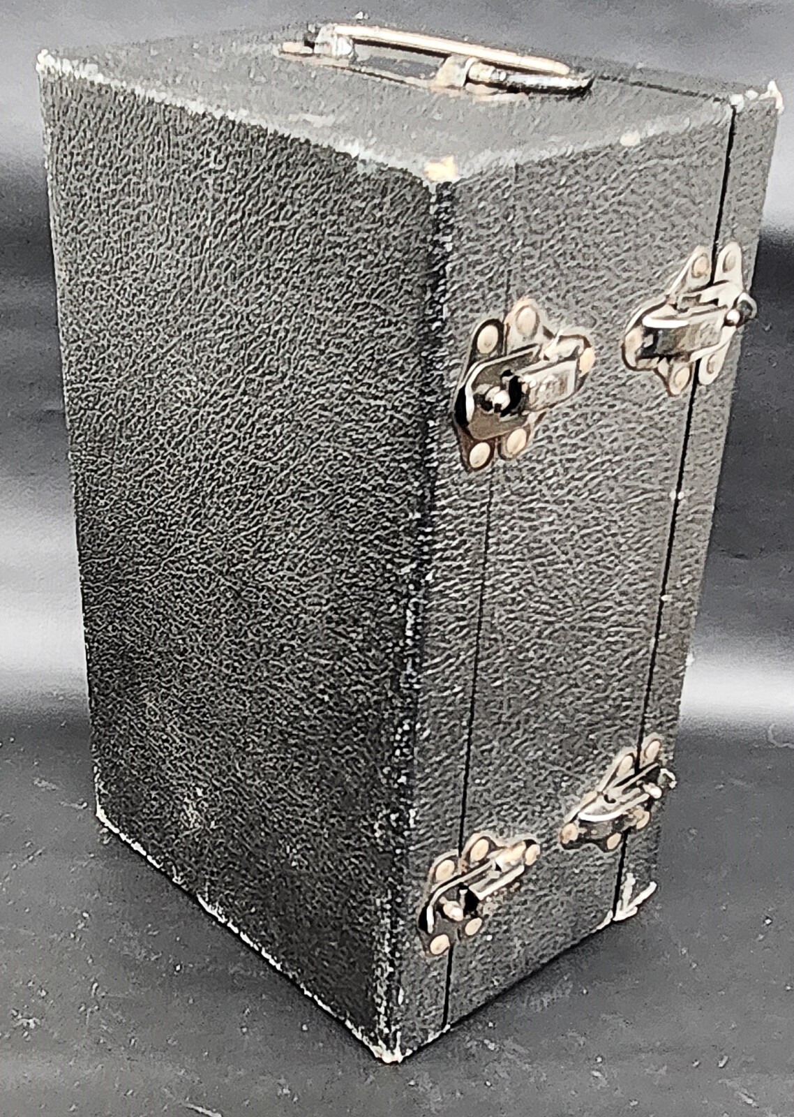 Vintage Black Faux Leather 200 Count 35mm Slide Case (VGUC)