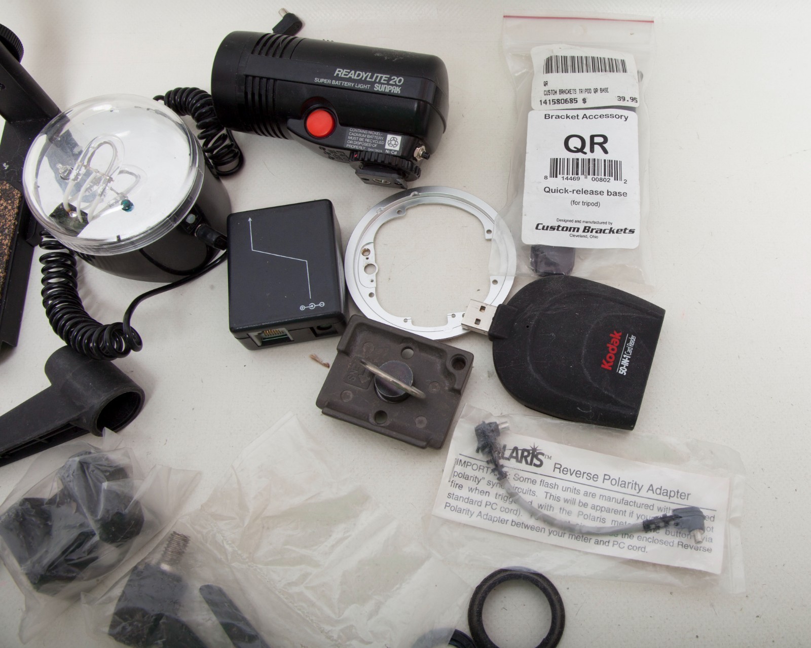 Vintage Photography Accessories Lot – Camera Parts, Canon Digital Gear, Studio