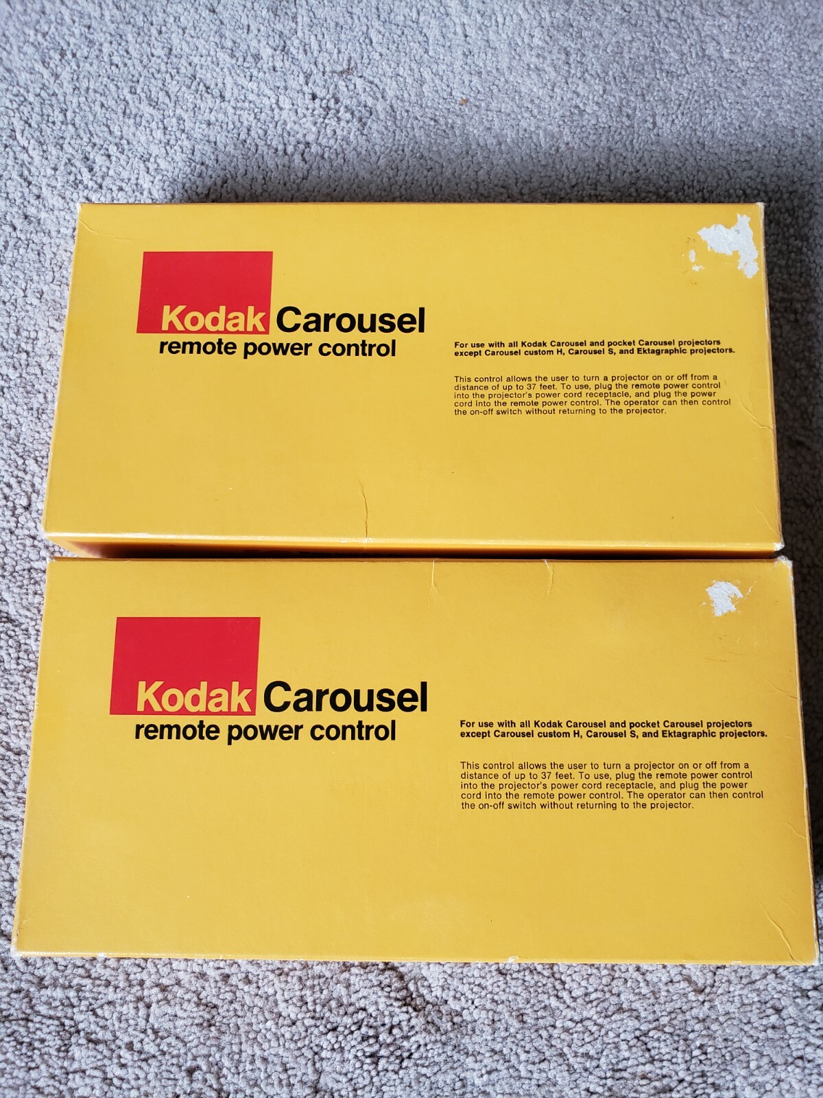 2 – KODAK SLIDE CAROUSEL REMOTE POWER CONTROLS # B588 CAT 108- 7154 $ave Alot