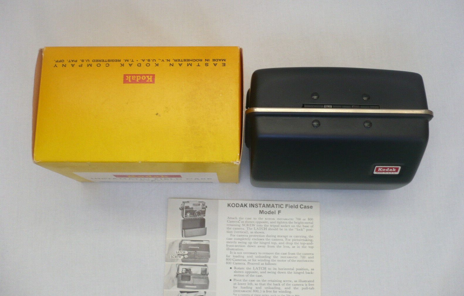 Vintage Kodak Instamatic Field Case Model F in Box Never Used