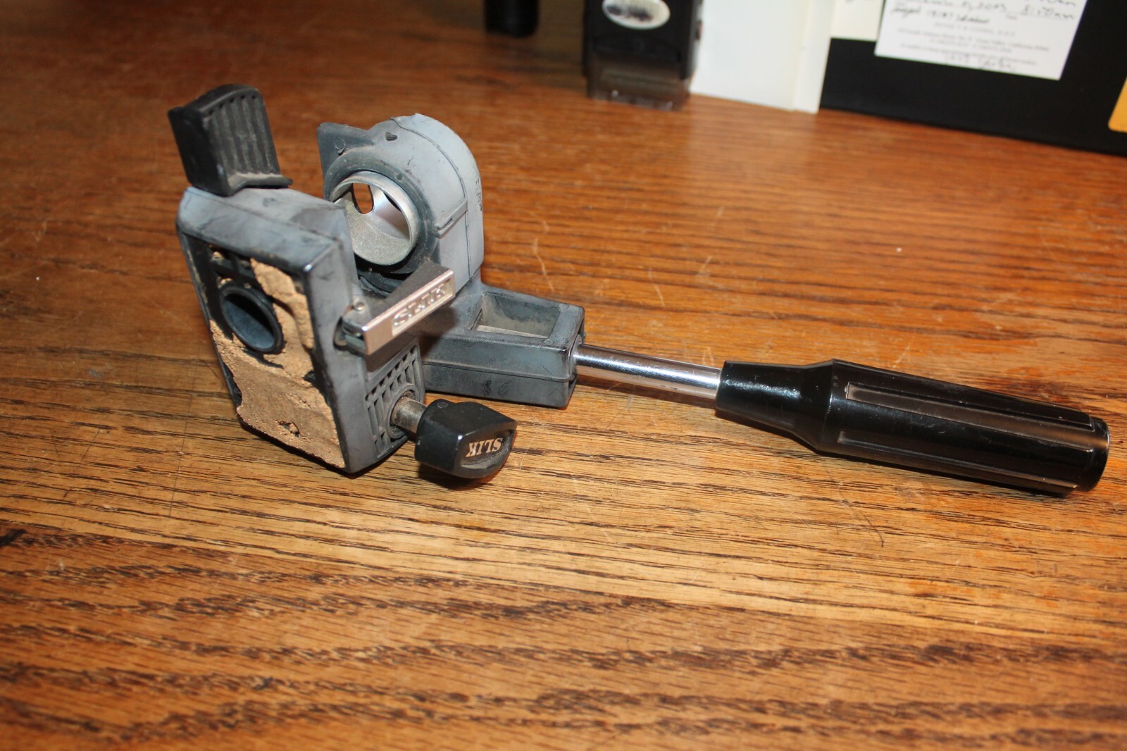 SLIK CAMERA HOLDER vintage camera part accessory mount handle tripod universalC2