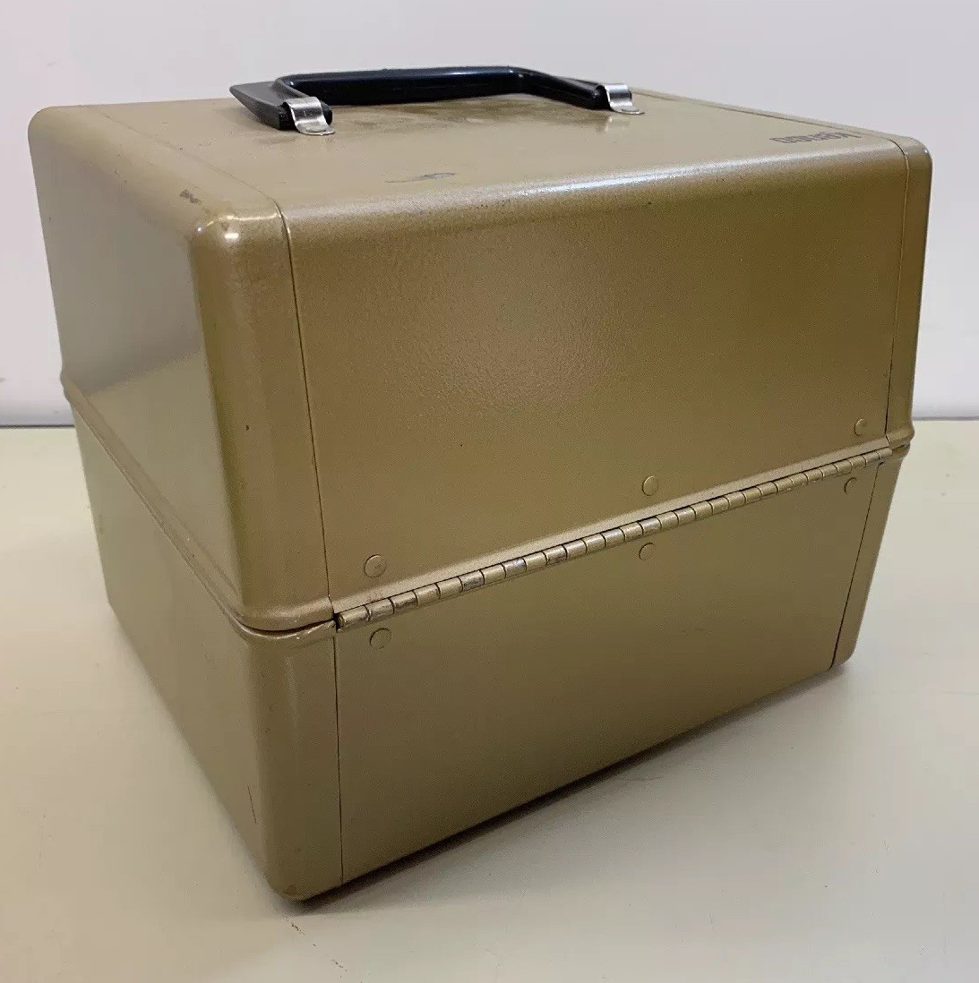 Kenco Film Tape Reel Chest Metal Box Holds 10 Cannisters Clean No Dents Or Rust