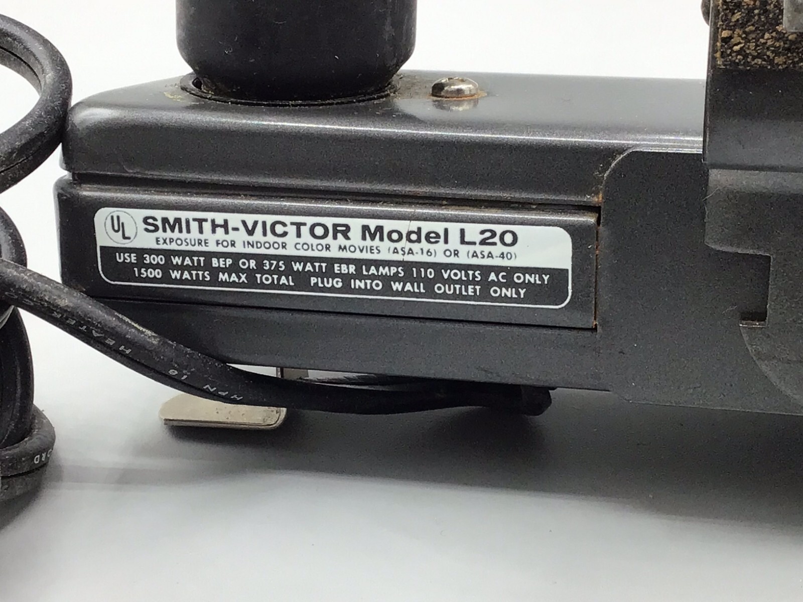 Vintage Smith Victor (Ind. USA) movie light box L20 with bulbs – works well