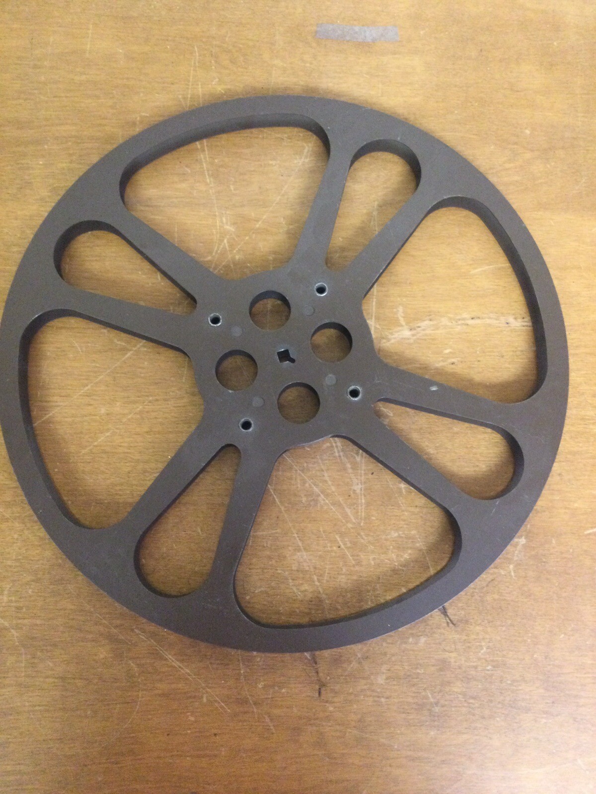Vintage 50 Min. Metal Film Take Up Reel 15”Dia Goldberg Bros USA / 2 Plastic