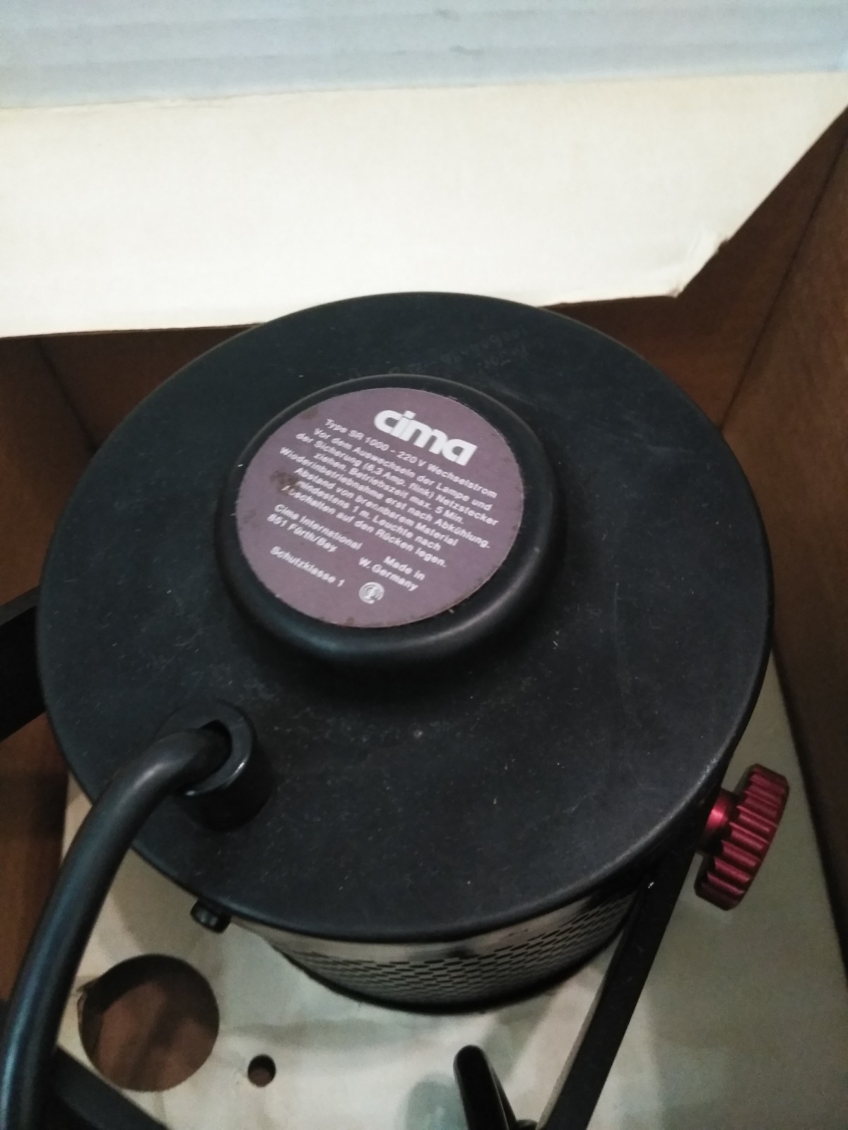 VTG CIMA SR 1000 Universal LAMP FOR CINE CAMERAS, ( NO BULB) W/ Box Germany
