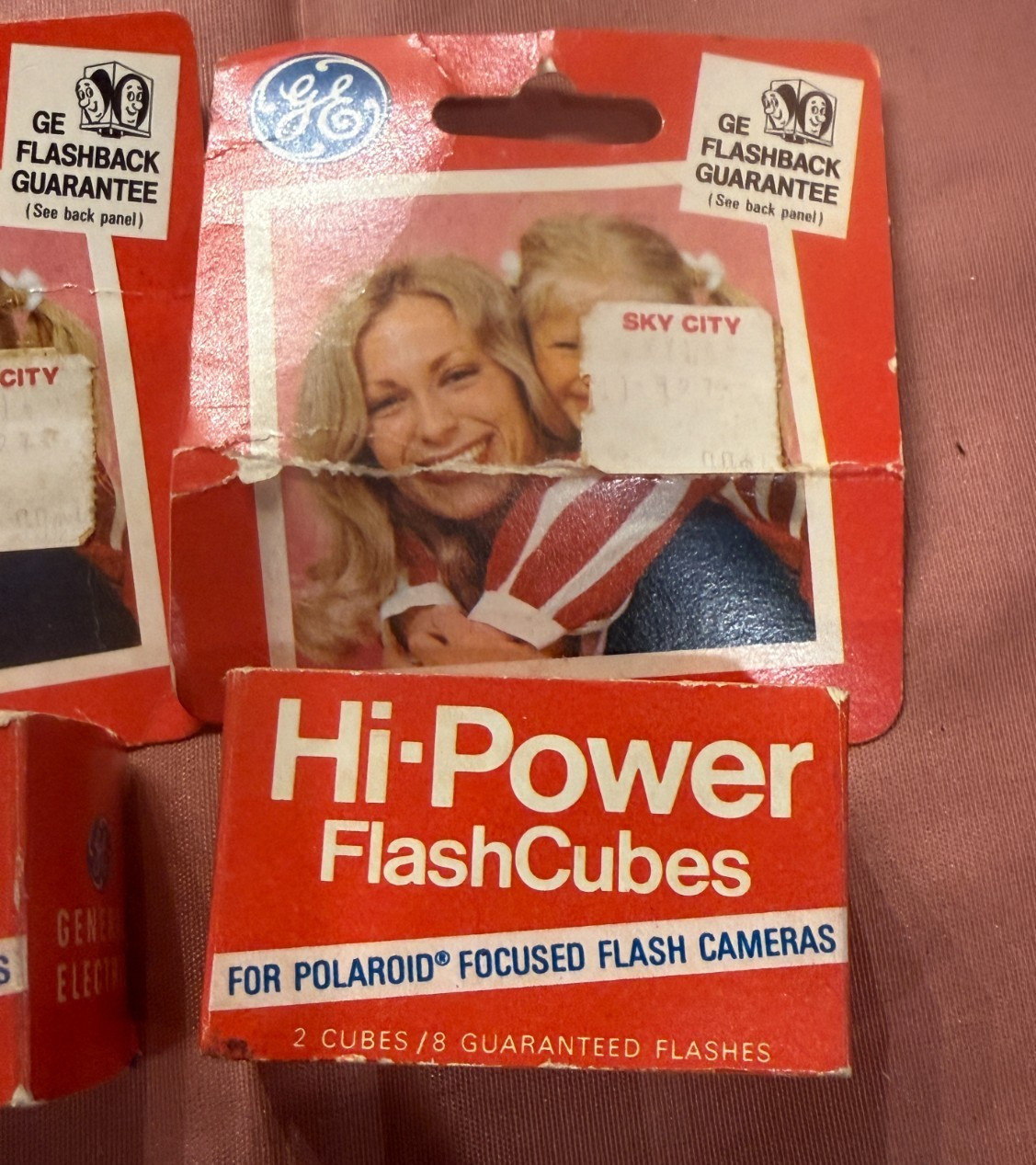 Vintage Unused GE Hi Power FlashCubes for Polaroid Flash Camera 4 Total Cubes