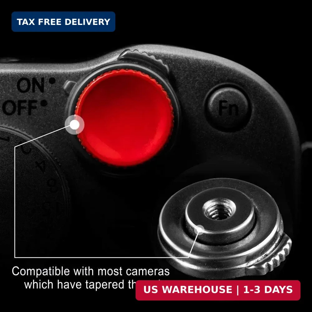 Camera Shutter Button (2 Pack/Red) Upscale and Delicate Soft Shutter Release But