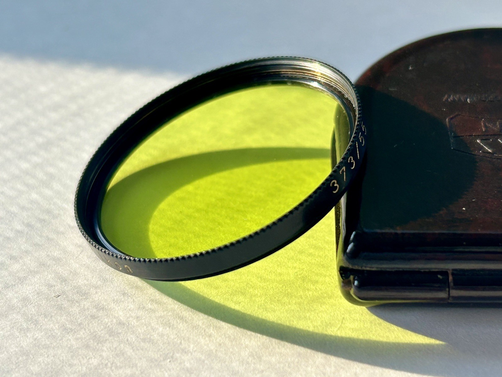 Zeiss Ikon Green Filter Vintage 40.5 mm Nr. 373/55 GR 55 With Case