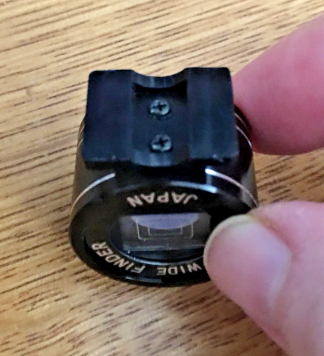 Tele-Wide Finder Cold Shoe Mounted For 35mm Vintage Film Camera