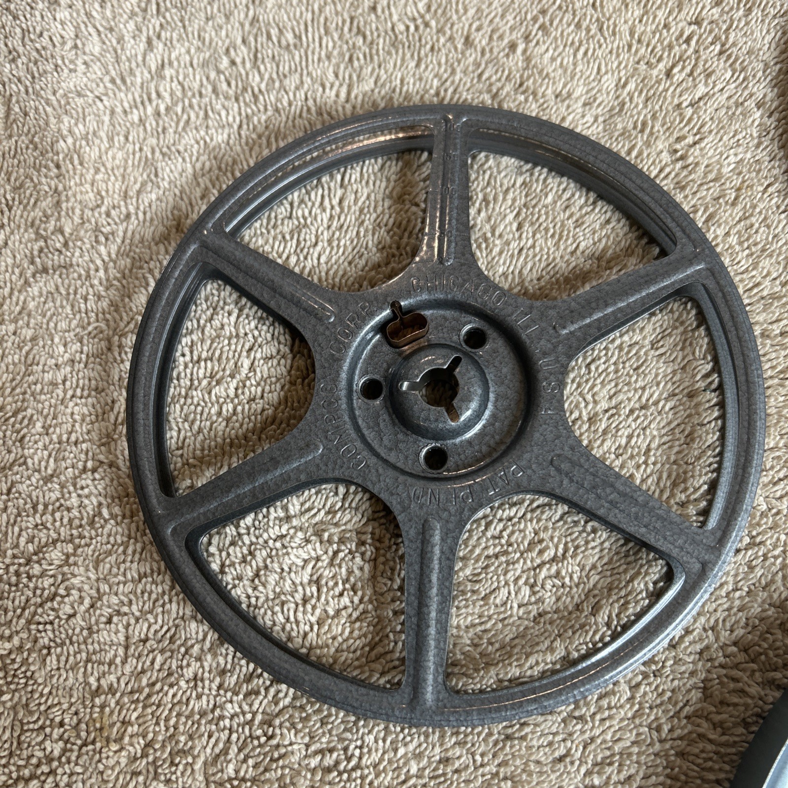 Vintage Stewart’s Anchorage 6″ Film Canister With 5″ Compco Reel. 100-R01