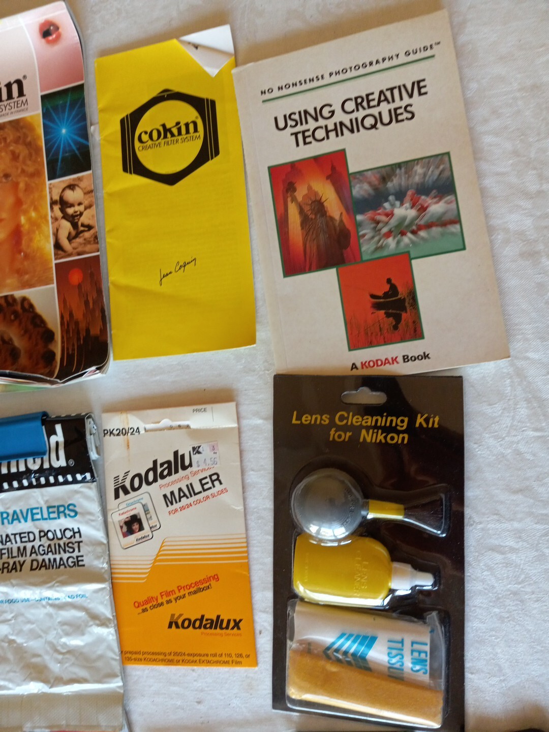 Camera Accessories Lenses Adapters Cleaning Kit Manuals Film Vintage Lot
