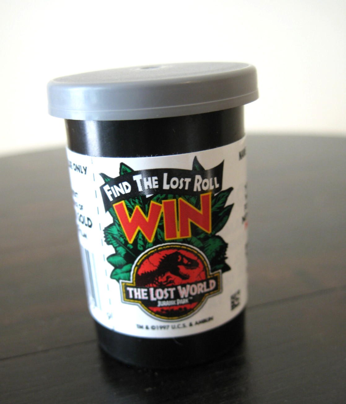 Kodak Jurassic Park 1997 “Find The Lost Roll” 35 MM Film Canister Play To Win