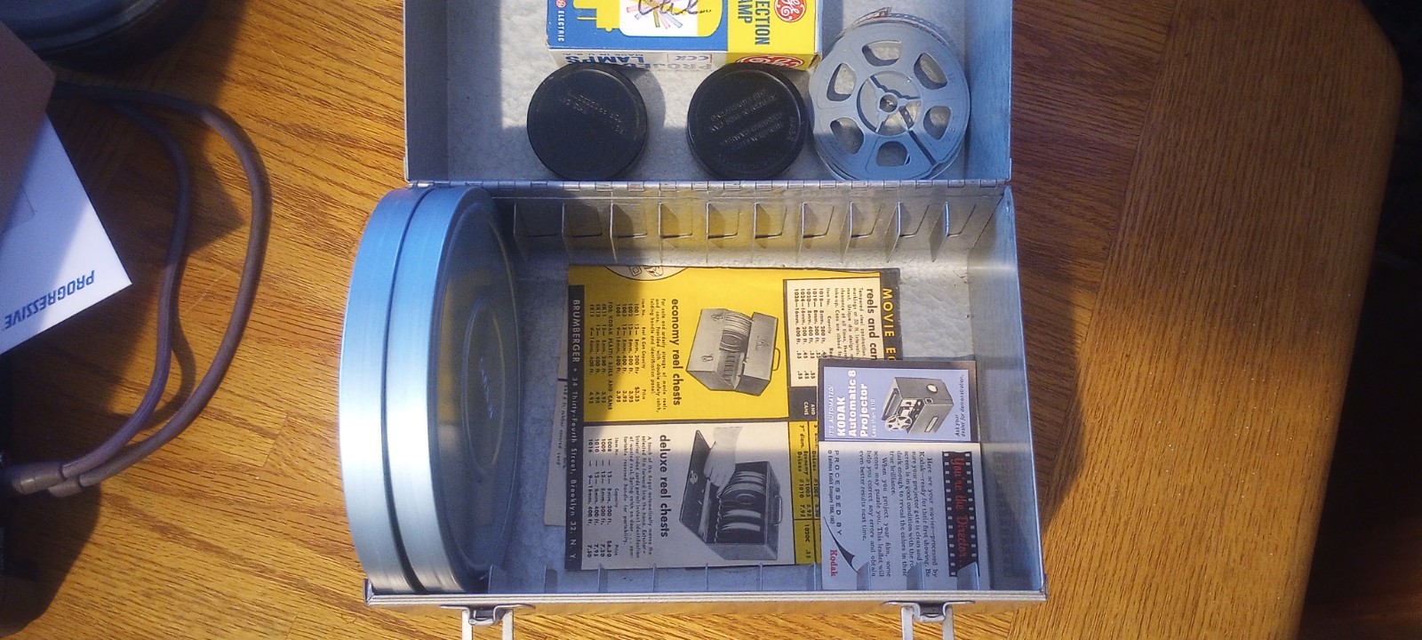 Brumberger Metal Carrying Case Holds 12 7″ Reels