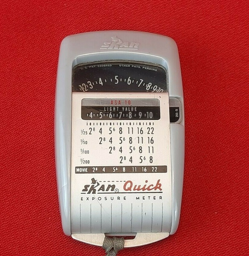 Vintage “Skan Quick” Camera Light Exposure Meter Made in Chicago USA by GM Labs