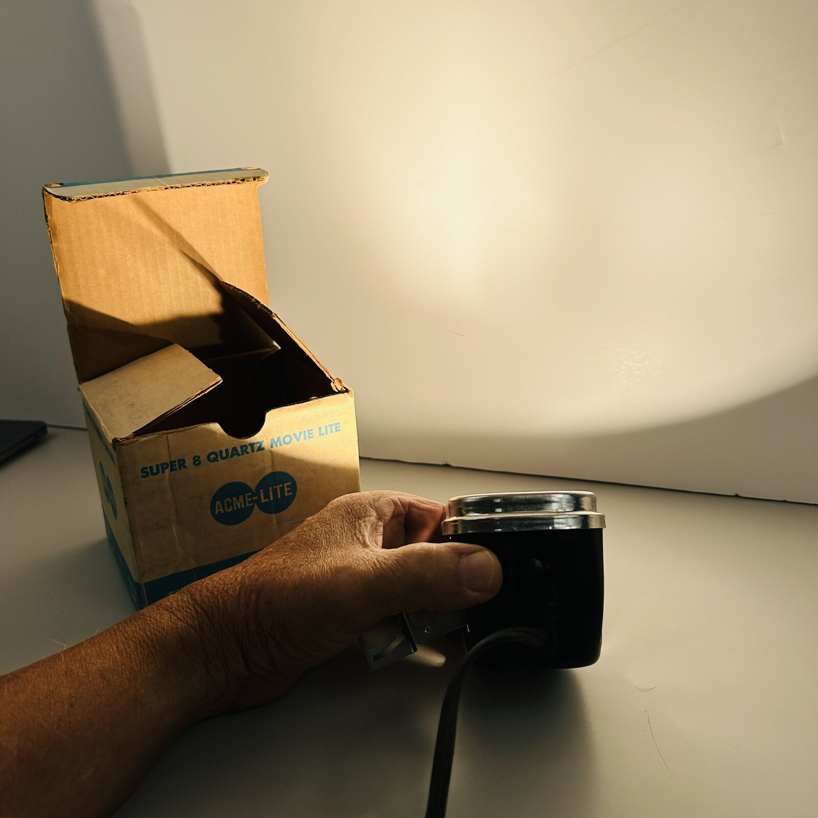 VTG Super 8 Quartz Movie Lite ACME Camera DVY Lamp 709 Cameralite WORKS In Box