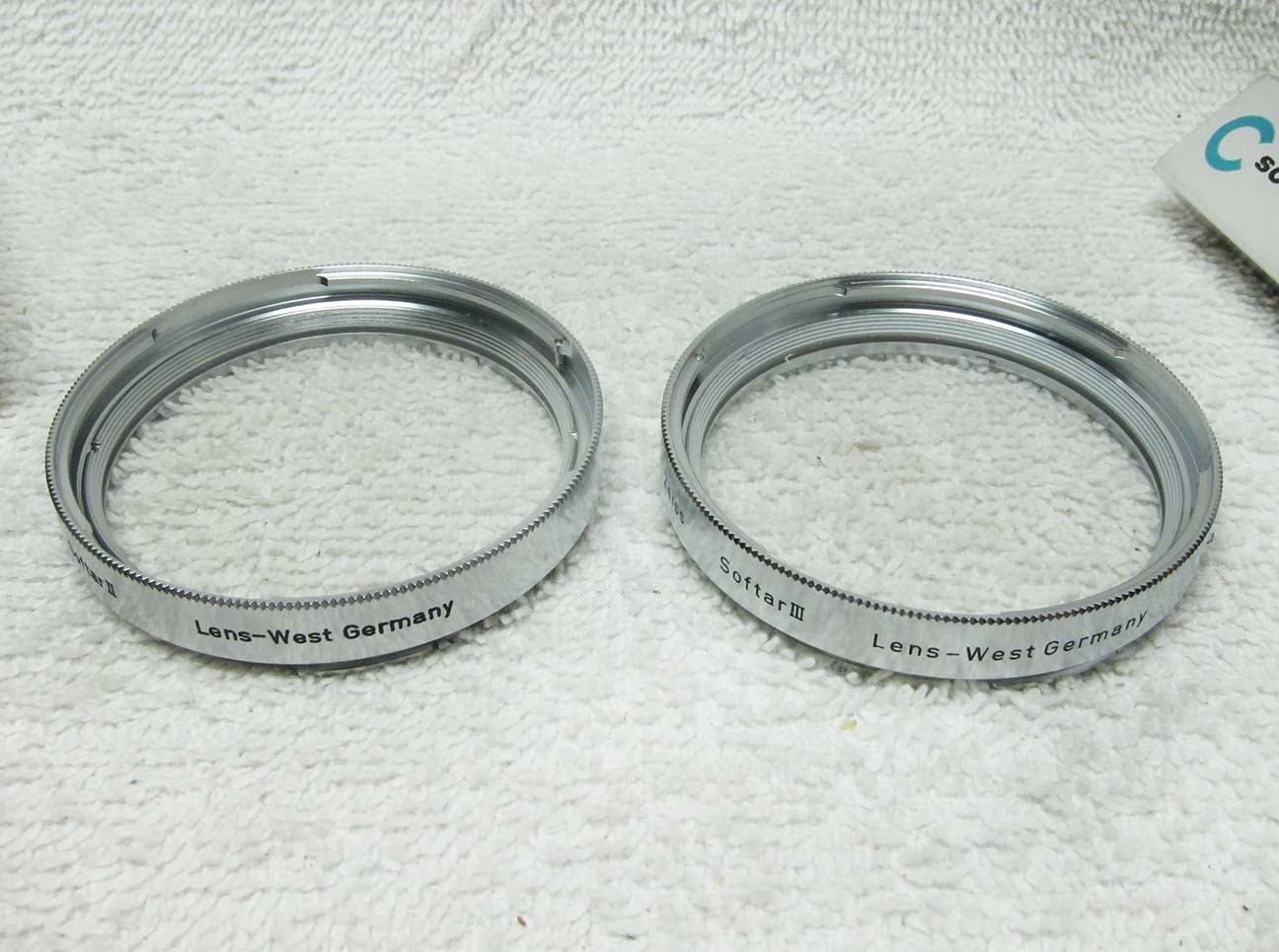 TWO Hasselblad/Zeiss 50/B57 SOFTAR II & III FILTERS. 80mm Planar. MINTY w/Box