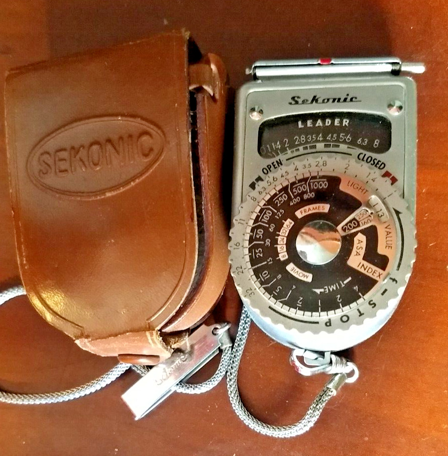 Vintage Sekonic LEADER L-6 L-VI Photography Light Meter Classic Design with Case