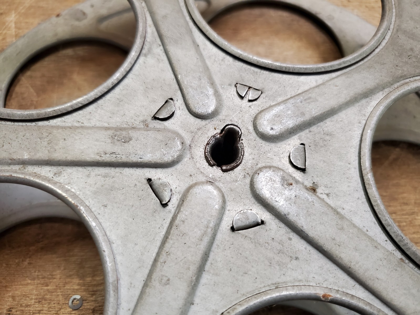 Vintage Goldberg Brothers 35mm 10 Inch Metal Film Reel, Denver Colorado USA