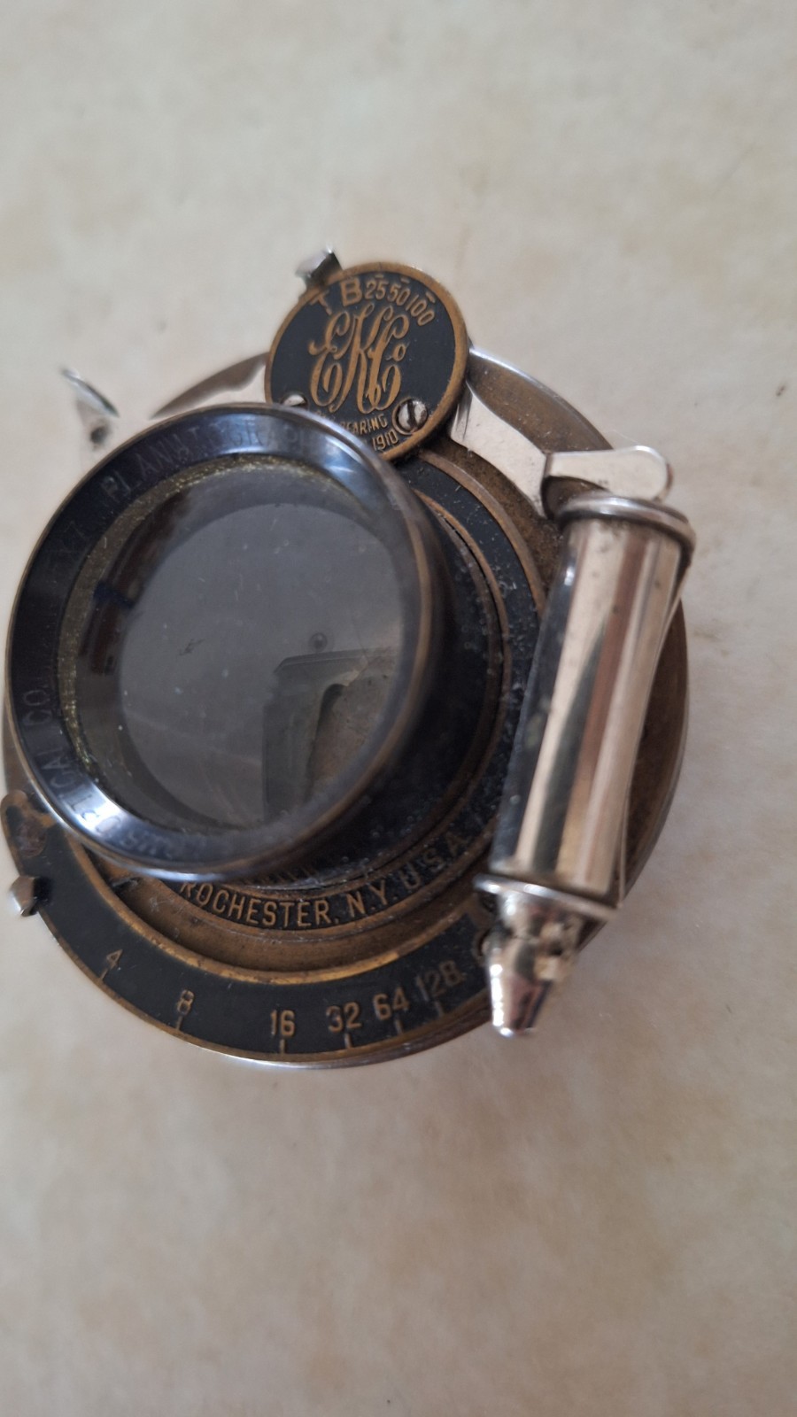 Antique KODAK 1910 Ball Bearing CAMERA LENS Bausch Lomb Planatograph