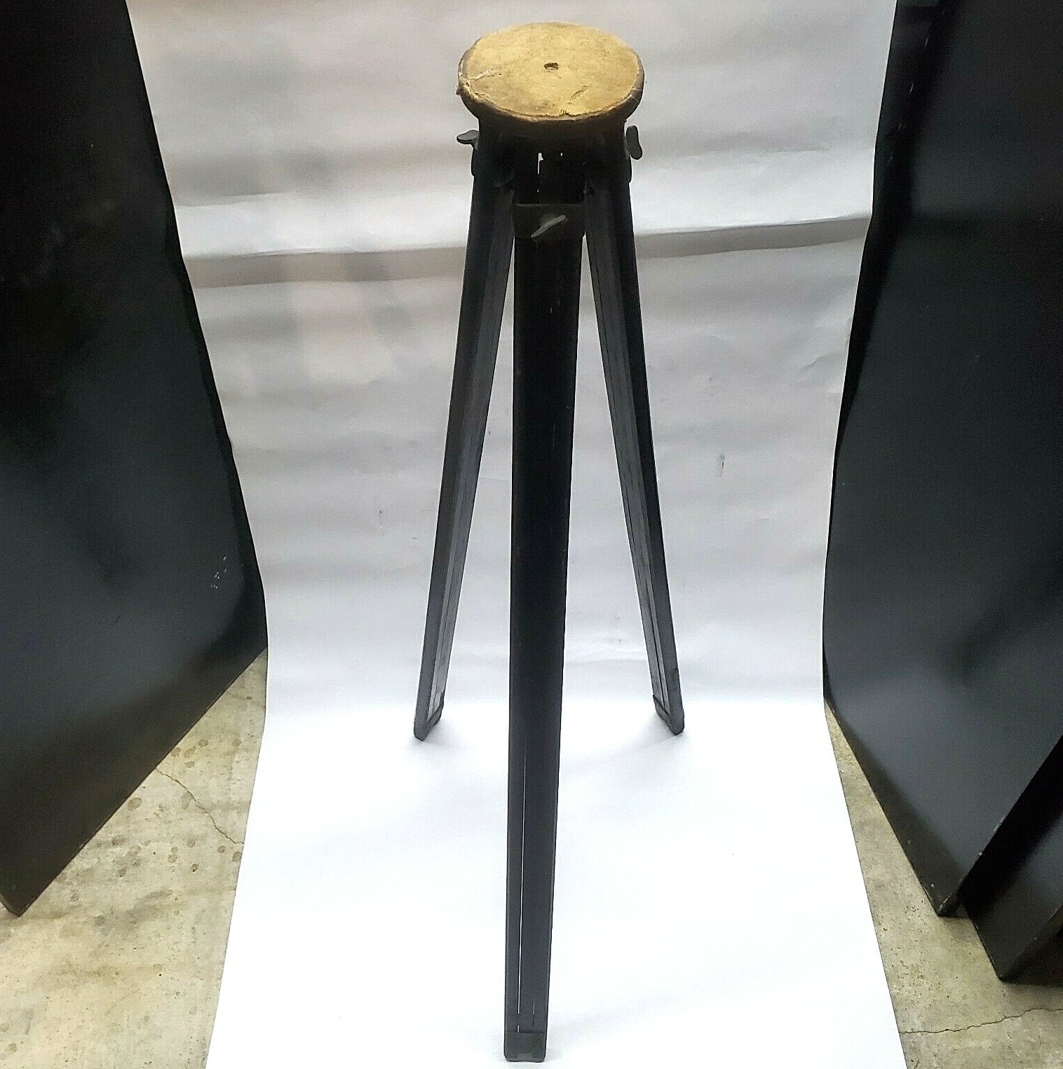 Vintage/antique Photographic Equipment Wood Tripod Black