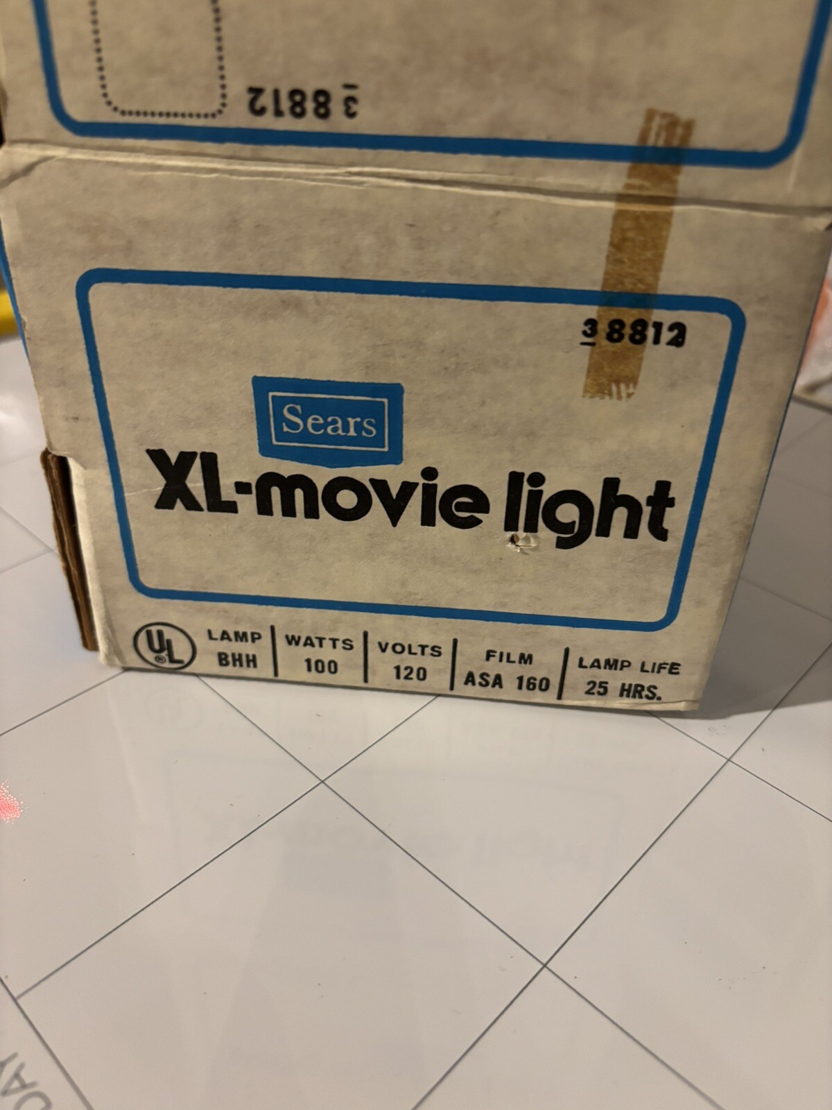 Vintage In The Box XL movie Light. Comes With Instructions Book. Sears