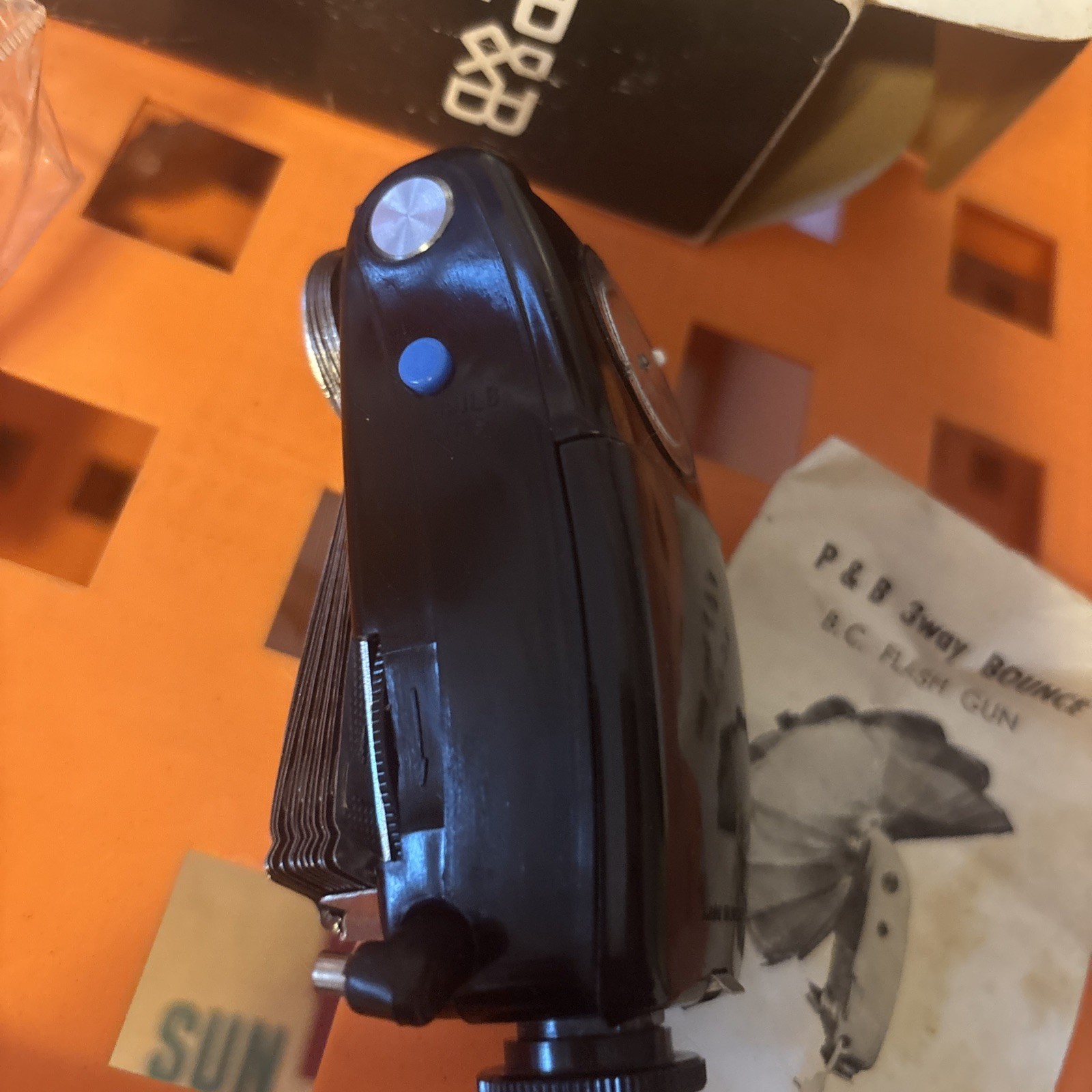 Vintage P & B 3-Way Camera Flash Device. Unknown Working Condition