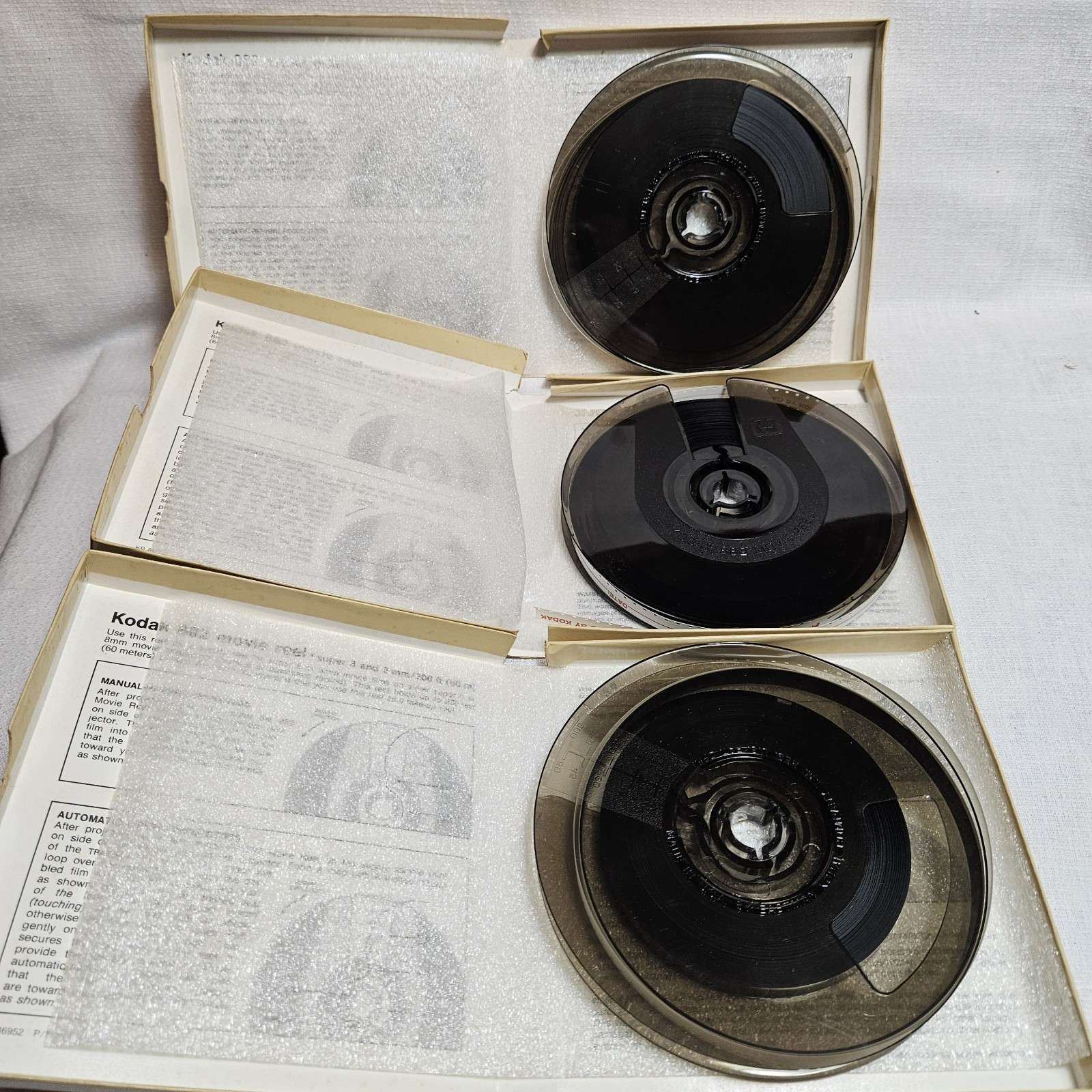 Kodak 882 Movie Reels (3) • Super 8 & 8 mm / 200 ft • Used • Labeled 1988 90 91