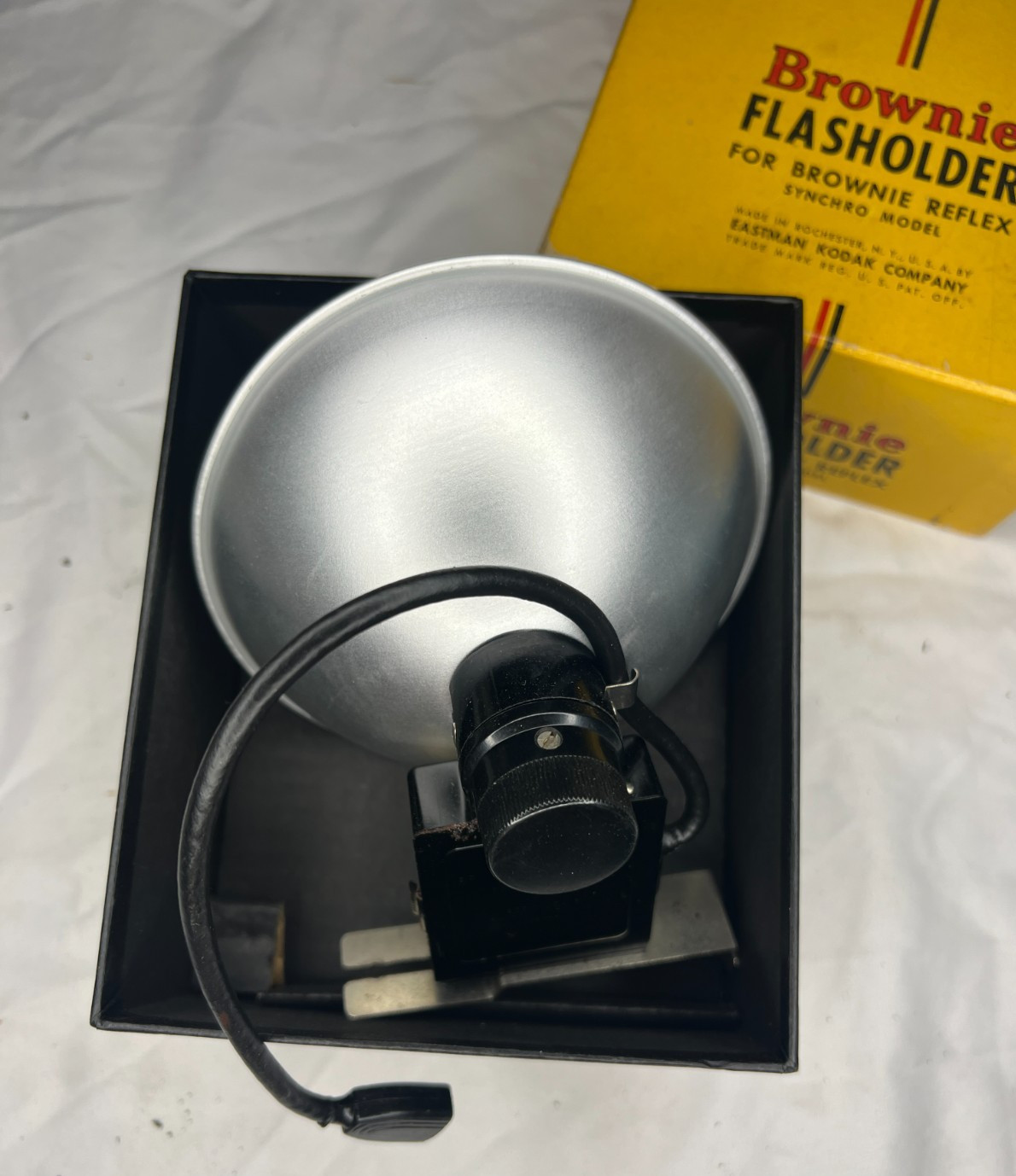 Brownie Flasholder For Brownie Reflex Synchro Model In Box