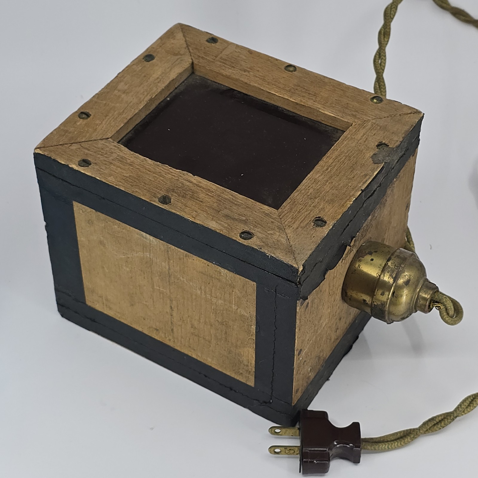 Vintage 1930-40s Dark Room Safelight Box Homemade – Camera Photography
