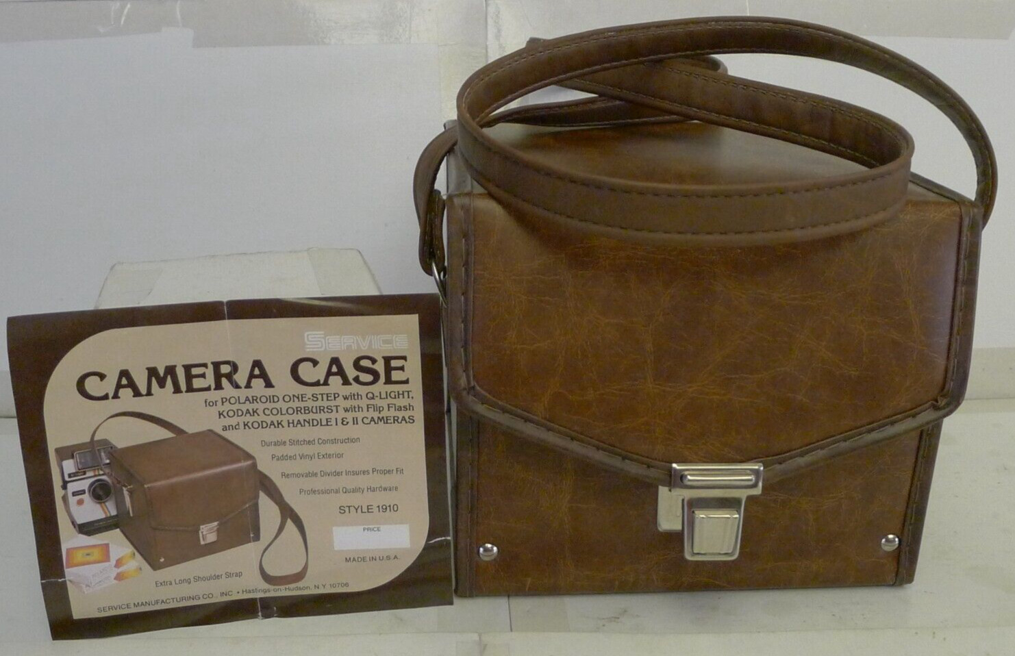 Camera Compartment Case for Polaroid BOX Style SX-70 Camera & Accessories 1910