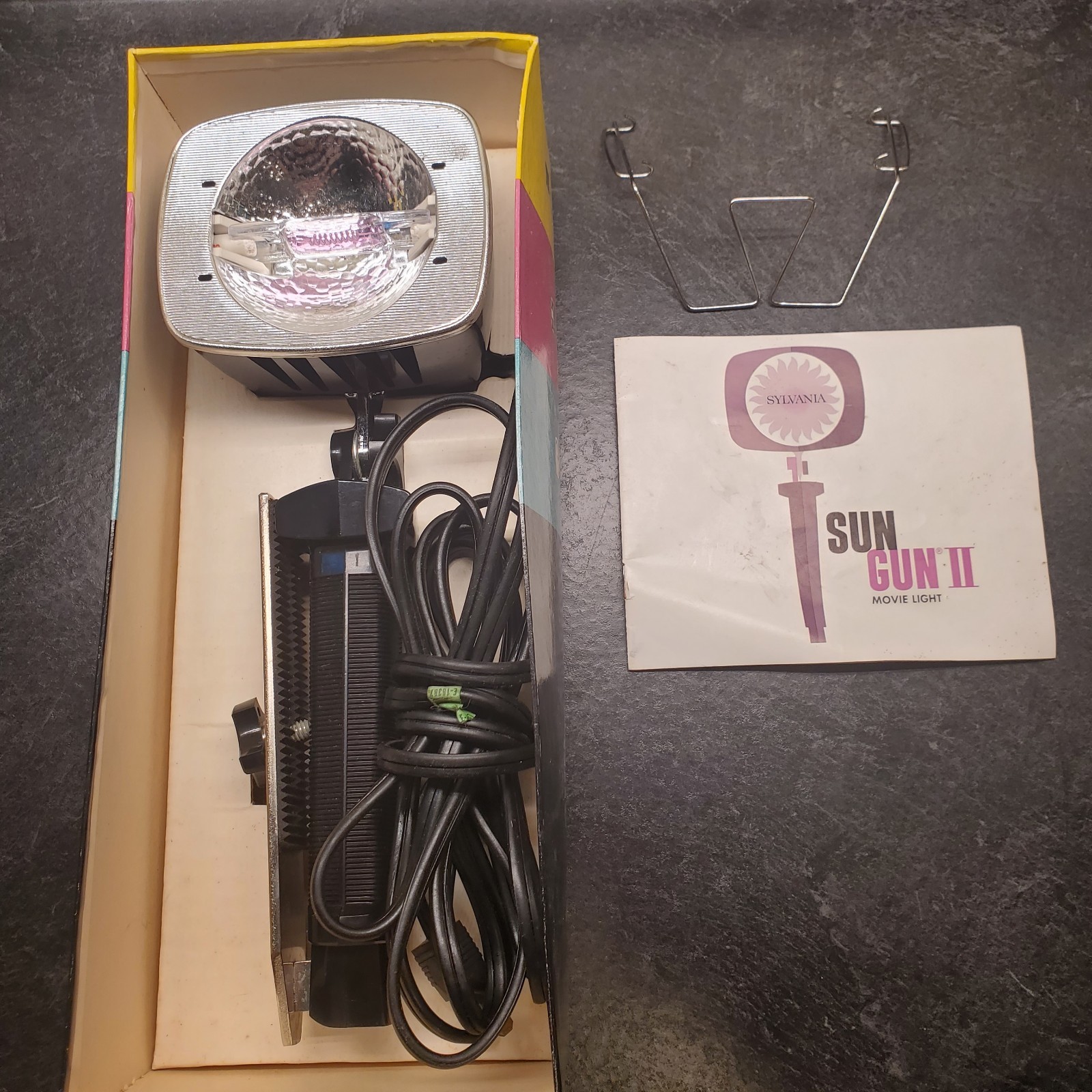 Vintage Camera Light Sun Gun II, Works, Very Bright, Box No Lid, w instructions