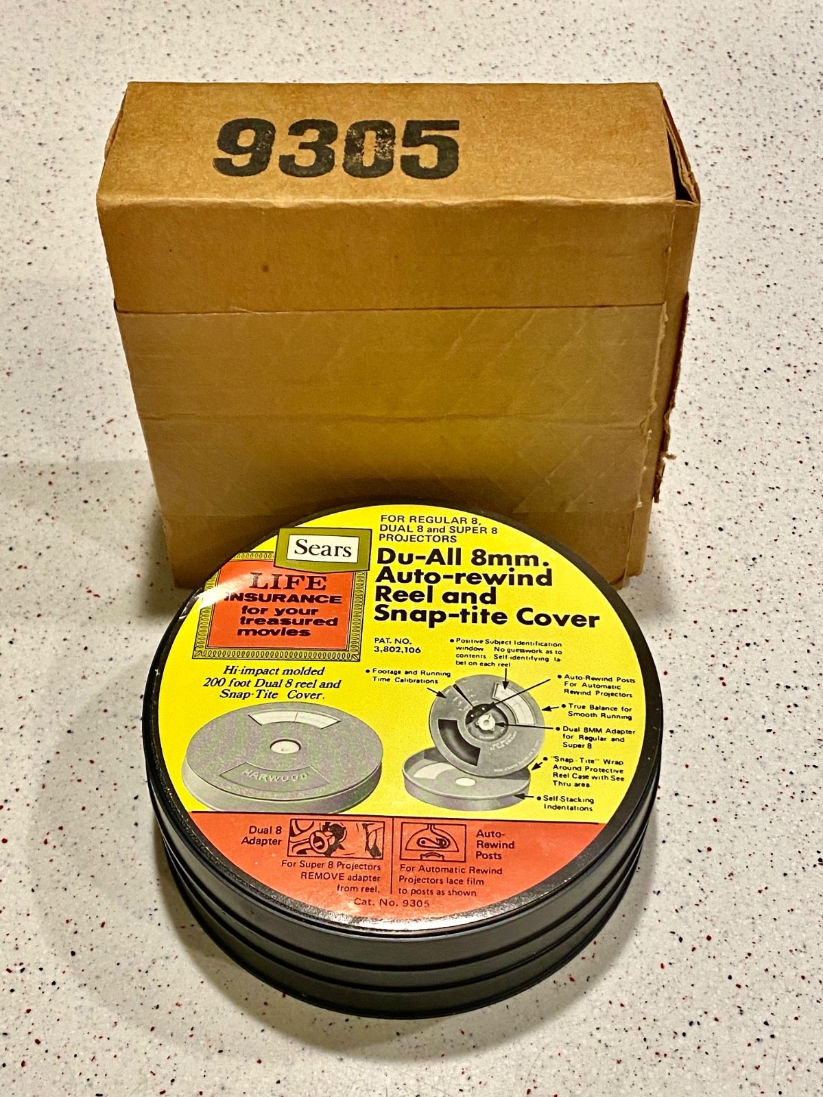 Du-All 8mm (3) 200Ft Plastic Reel, Can, Snap-Tite Set (NEW) Original Box