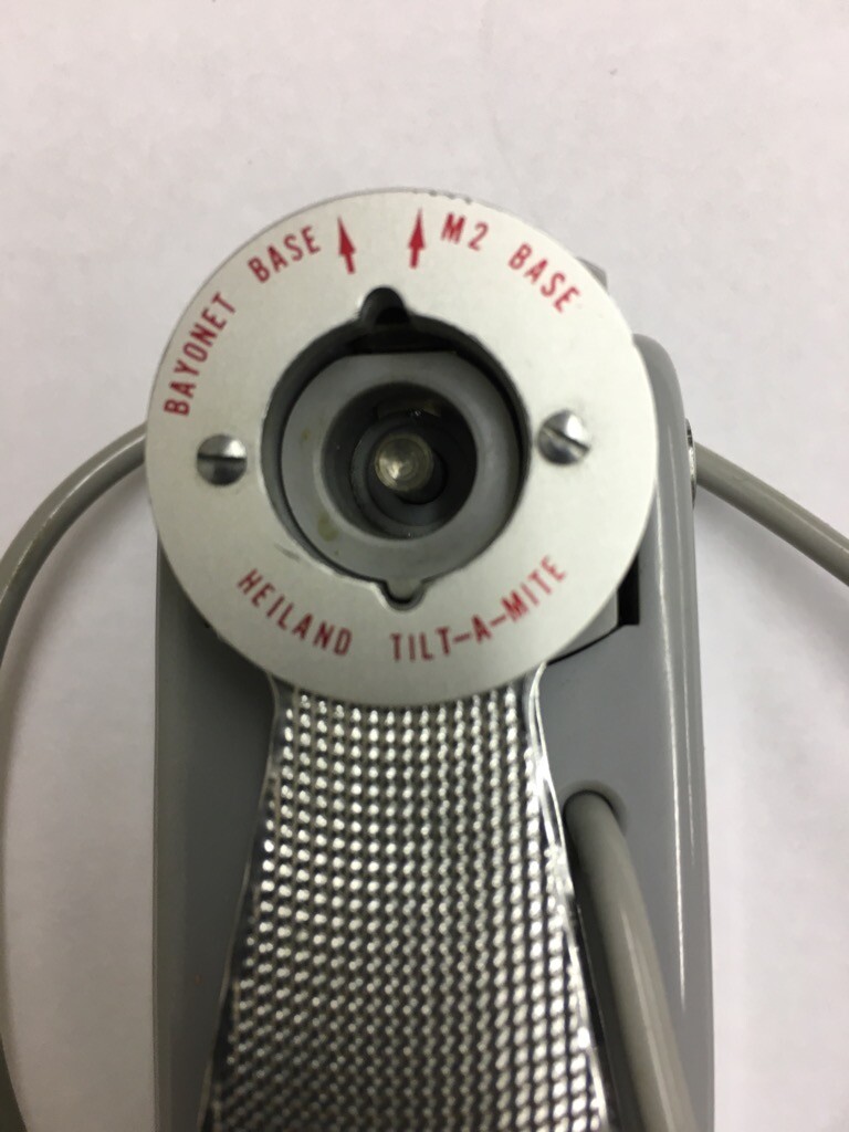Heiland Tilt-A-Mite Folding Fan Flash Original & Adjustable L Bracket