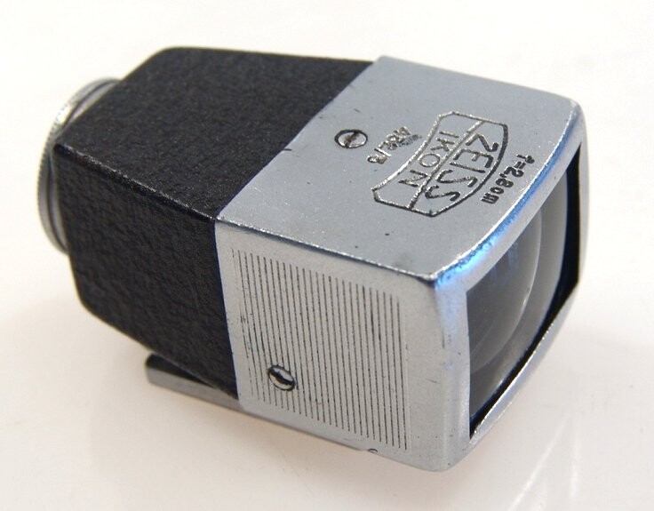 ZEISS IKON 432/3 CAMERA VIEW FINDER 2.8cm BLACK NICKEL RARE ATTACHMENT f=28mm NR