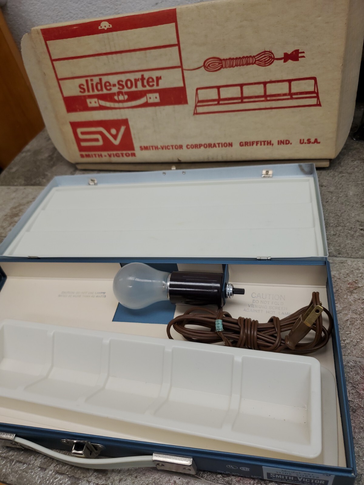 Vintage Smith-Victor Slide Sorter Model SS1 Metal Case Preowned Works GUC