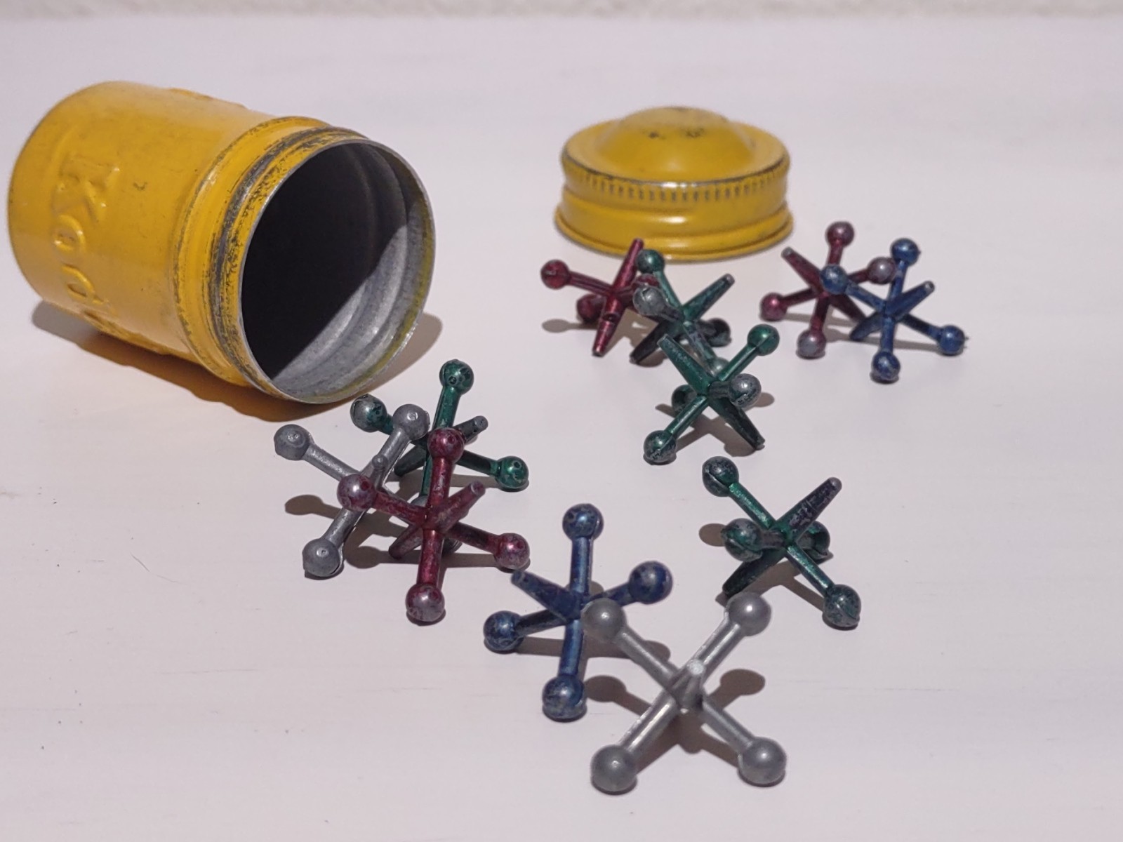 Vintage Kodak Metal Film Container Old ’60s Set of Jacks