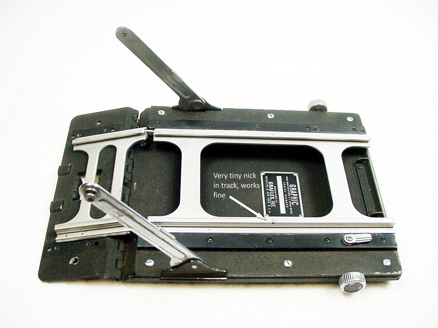 Graphic 4×5 Crown Speed track / bed assembly | Part | Tested | $62 | #31B |