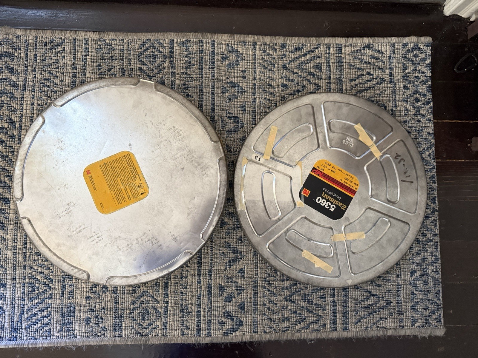 Vintage Disney 35mm Film Canister Metal Tin Can Container Empty 15″- Savage Sam