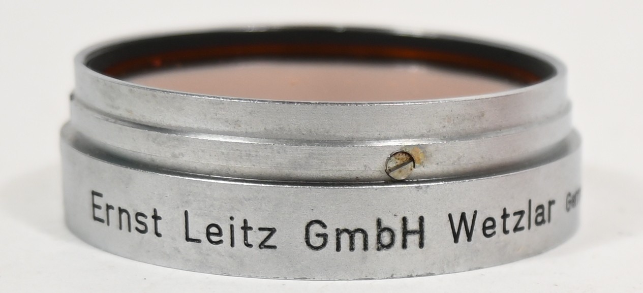 Vintage E. Leitz Wetzlar Leica XOOZY Orange Filter for 50mm f/1.5 Summarit Lens