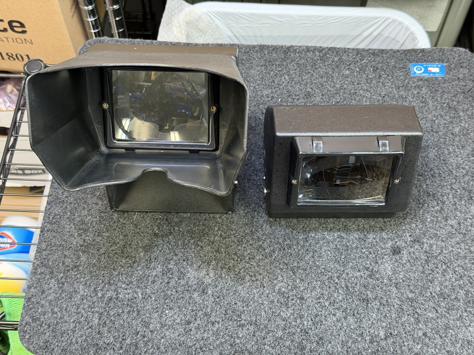 Polaroid MP-4 Land Camera Lot: Self-Cocking Shutter & Reflex Viewers Hood(Great)
