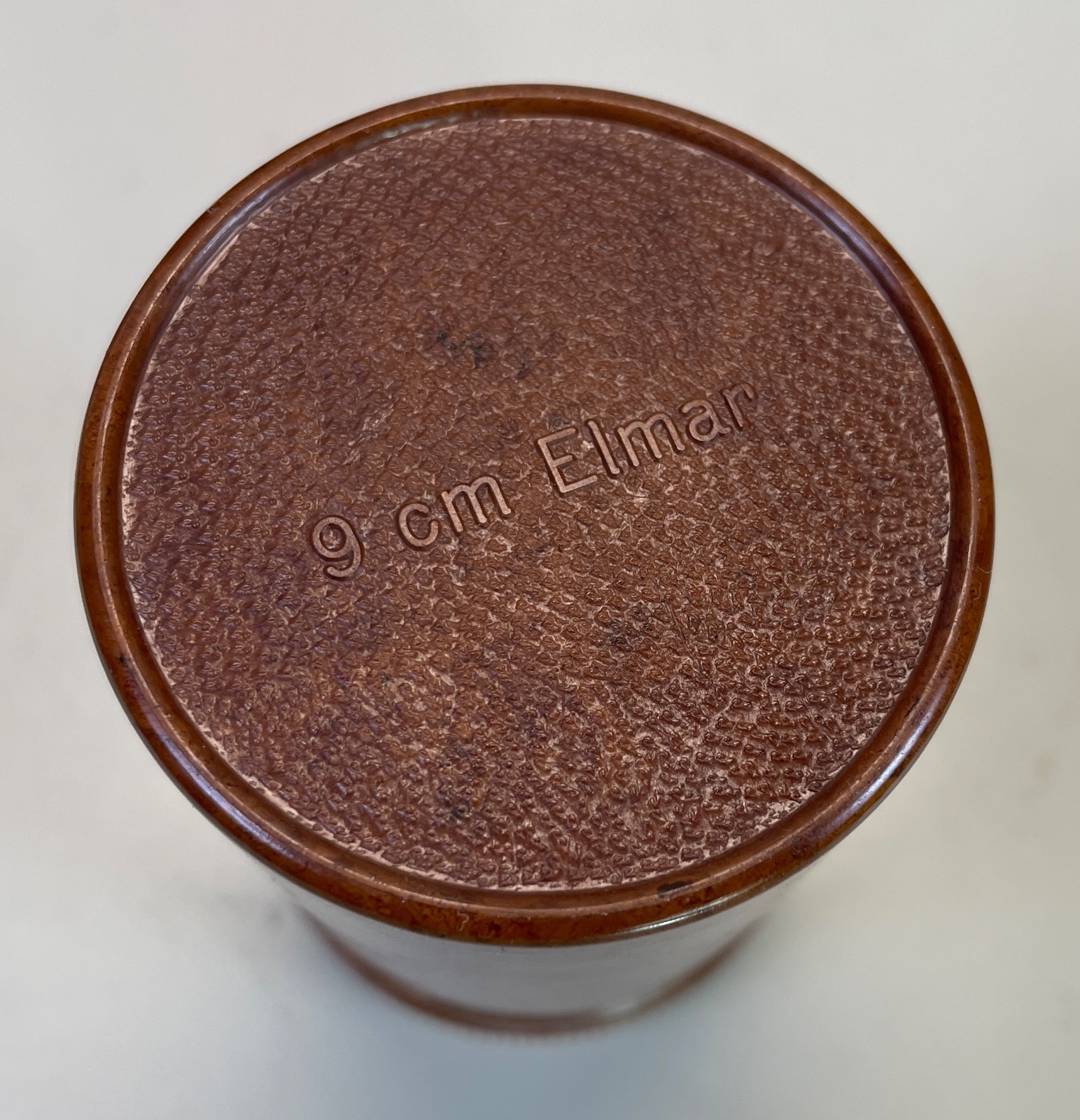 Leica Brown Bakelite Case for 9cm f4 Elmar Leitz
