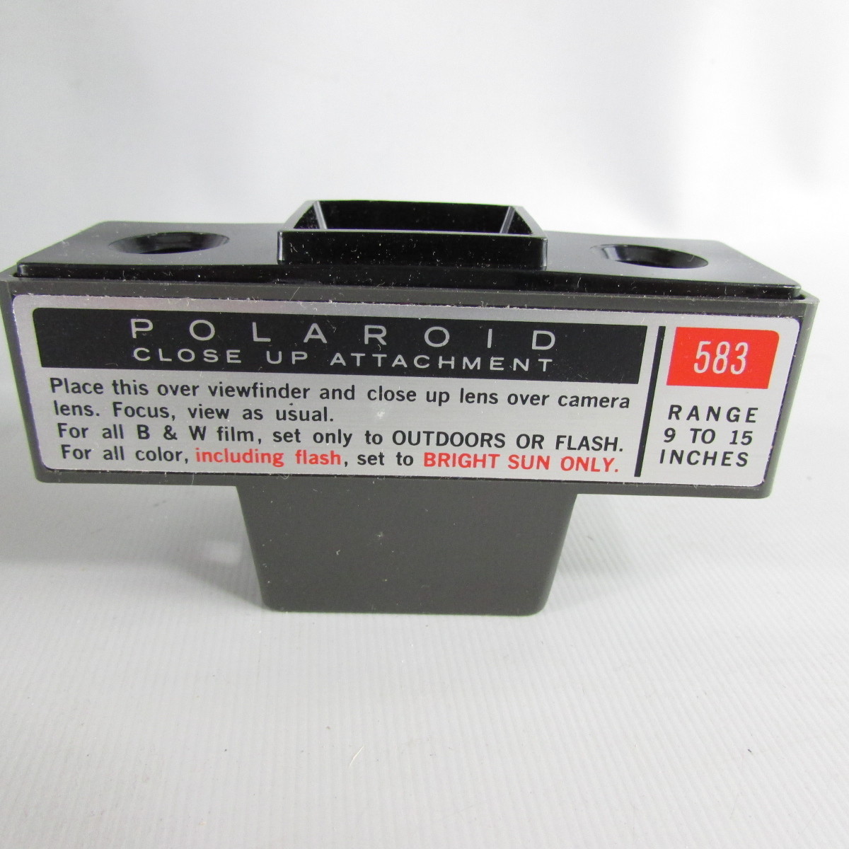 Polaroid Color Pack Camera Close-Up Kit # 583 with Box, Case & Instructions