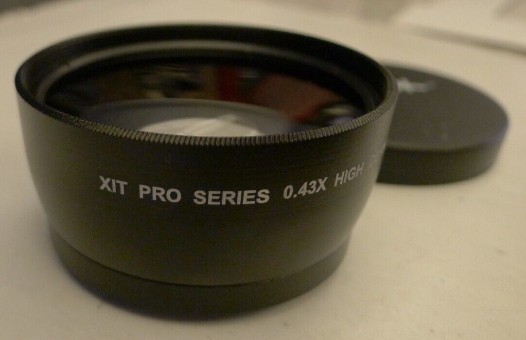 XIT 58mm Pro Series .43X HD AF Wide Angle Lens +Lens Caps