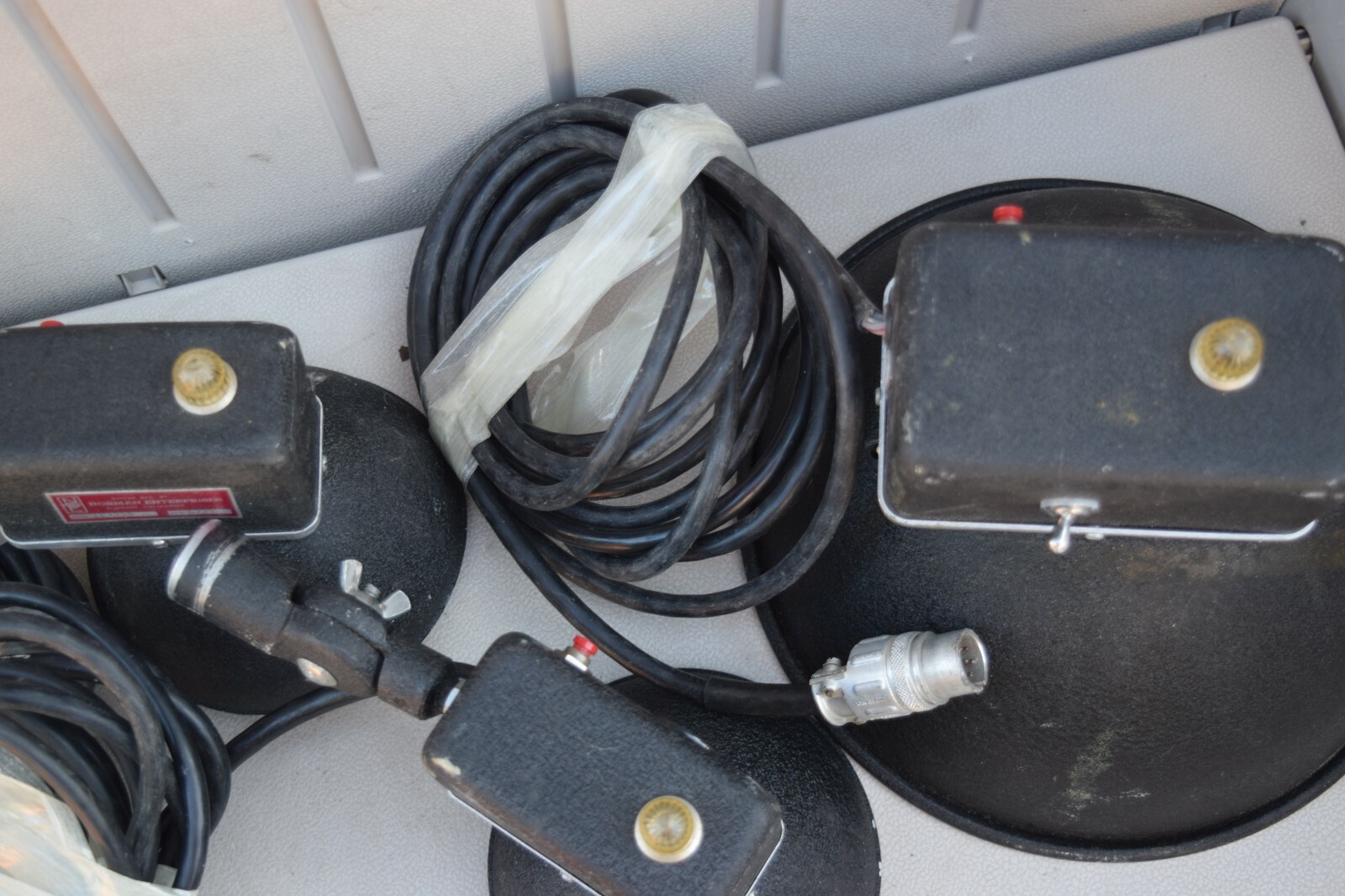 Vintage Set of 3 Norman Enterprises LK125D Lampheads Flood Light Photo Equipment