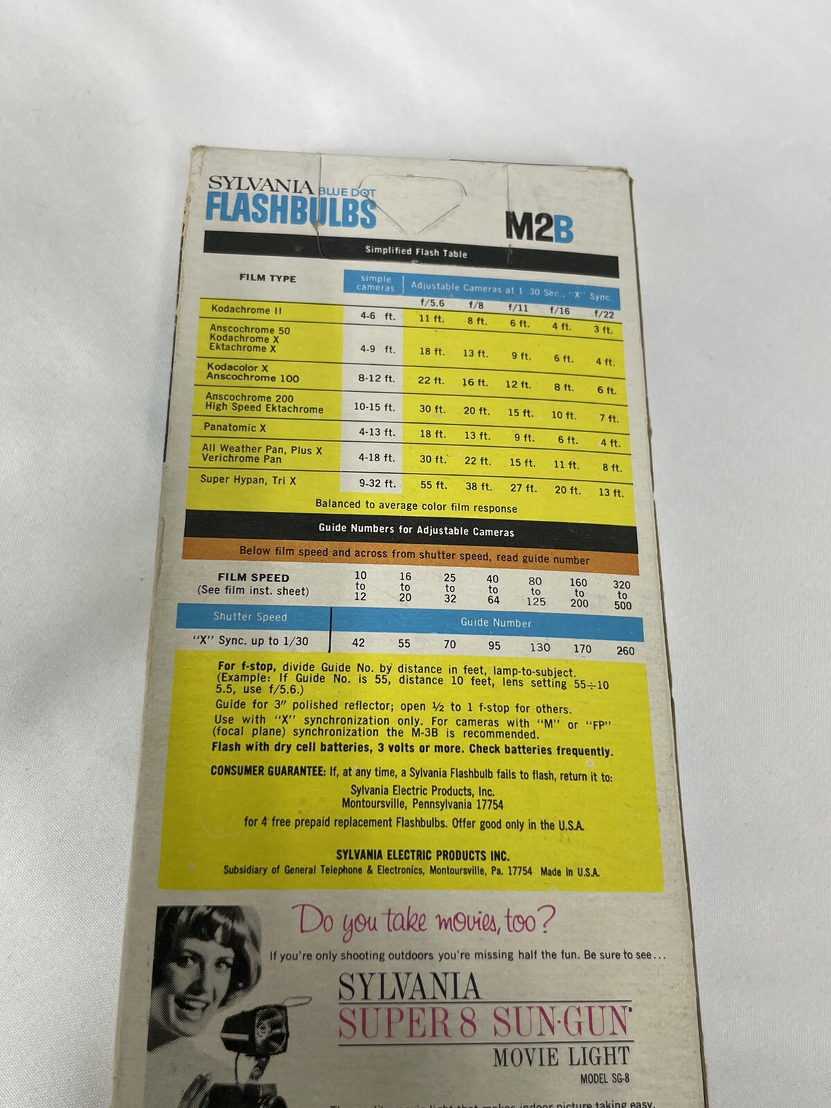 Sylvania Vintage Blue Dot Flash Bulbs M3B And M2b